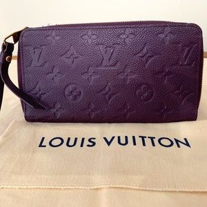 Louis Vuitton Zippy Empreinte Wallet Aubergine